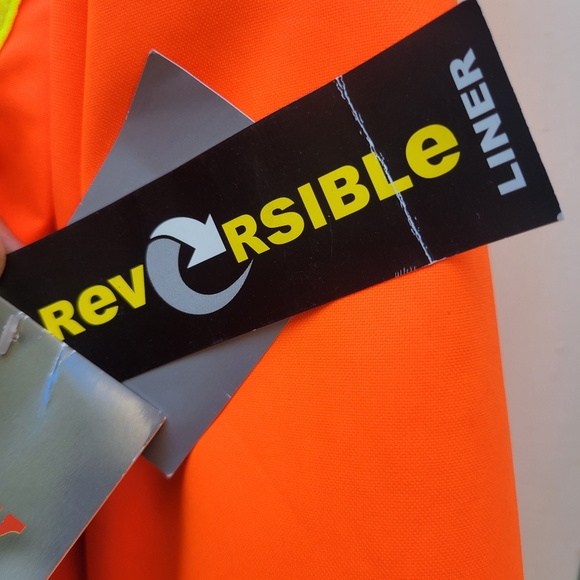 Work King Men's S42611 High Visibility 5-in-1 Safety System Jacket / Vest - Picture 11 of 13